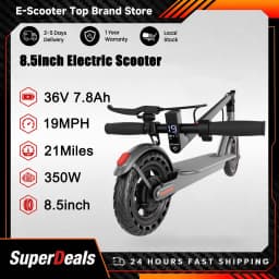 Electric Scooter-8.5'' Honeycomb Tire,19mph-Max Speed,21 Miles-Max Range,Dual Braking System,Foldable Design,APP Control