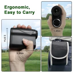 IMeter 656Y Golf Laser Range Finder with Slope Adjustment Flag Lock Vibration Angle Meter for Hunting White