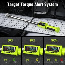 Robustrue Digital Electric Torque Wrench 340N.m Cordless Electric Wrench With Buzzer LED Flash for Bike Motorcycle Car Repair