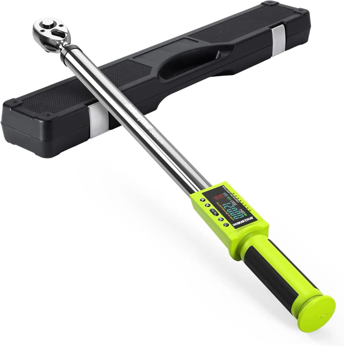 Robustrue Digital Electric Torque Wrench 340N.m Cordless Electric Wrench With Buzzer LED Flash for Bike Motorcycle Car Repair