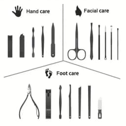 Nail Clipper Set - High-Quality Complete Set Of 8/15/24 Pieces. Set Includes Nail Scissors, Clippers, Household Beauty Tools, Ear Pick, Dead Skin Trimmer, Pedicure Tools. Birthday Gift. Portable Personal Care Tools. Suitable For Travel Or Home Use.