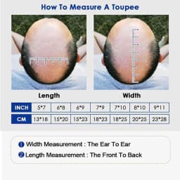 Toupee for Men with 100% European human hair 8x10 inch Hairpiece for Men 0.03mm Ultra Thin Skin Hairsystem All V-looped Mens Toupee ( #4))