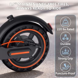 Electric Scooters for Adults, Max 19 Miles and 19 MPH 350W Foldable E Scooter with Side Light & APP