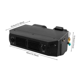 Truck Air Conditioner Evaporator, 12V Underdash AC Evaporator Unit, Truck Mounted Air Conditioner - 32 Aluminum Tubes, 3640 Kcal/h, 80W All-Copper Motor, 680 m³/h Max Airflow, 3-Speed Fan, Adjustable 37.4-46.4℉, for Truck RV Van