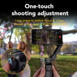 AOCHUAN Smart X2 3 Axis Gimbal Stabilizer For iPhone And Android Smartphone Gimbal With built-in extension pole LED display