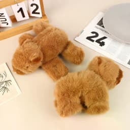 Cute Capybara Bracelet Wrist Lying Down Doll Capybara Doll Snap Ring Cute Plush Toy Ugly Doll