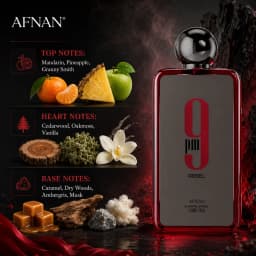 AFNAN 9PM Rebel Eau De Parfum 3.4 Fl. Oz / 100ml for Unisex Long Lasting Luxury Arabian Perfume Spray Fruity Citrus Pineapple Apple Vanilla Amber Woody Musk Fragrance Daily Wear Travel Gift