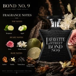 Bond No.9 Lafayette Street Eau De Parfum 100ml for Men Women Long Lasting Luxury Niche Perfume Spray Fresh Citrus Apple Vanilla Amber Woody Musk Fragrance Daily Wear Travel Gift
