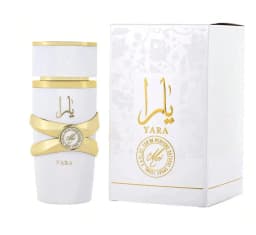 Yara White Cream Sweet Flower Fruit Gourmet Flavor Women's perfume spray, 3.4oz100ml