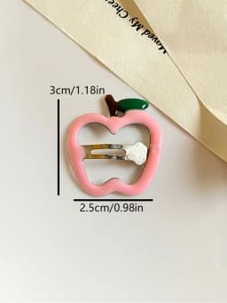 10Pcs Summer Drip Oil Fruit BB Hair Clips for Girls, Cute Side Barrettes with Apple, Cherry, Strawberry, Random Styles Shipped