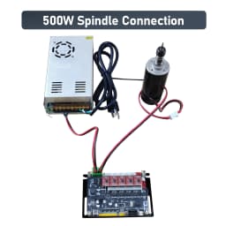 CNC 4AXIS Controller MCU32 Bit 32GRBL Stepper Motor Driver XYZA Axis Driver Board Spport 500W Spindle for CNC Milling Machine