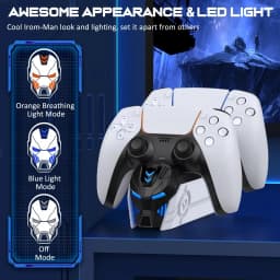 BEBONCOOL For PS5 Controller Charging Station For PlayStation 5 Gamepad Charger Gamepads Stand Docking Station