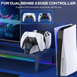 BEBONCOOL For PS5 Controller Charging Station For PlayStation 5 Gamepad Charger Gamepads Stand Docking Station