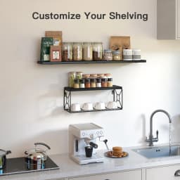 1 Pack Wall Mounted Bathroom Shelf Over Toilet 16 Inch Floating Toilet Paper Storage Rack Small Farmhouse Decor