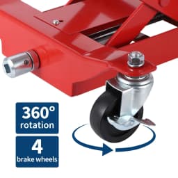 450LB Transmission Jack Low Profile 7-23in Lift Hydraulic Trans Jack With 2M Safety Straps 4 Brake Casters For Car Truck Repair
