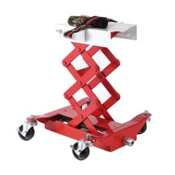450LB Transmission Jack Low Profile 7-23in Lift Hydraulic Trans Jack With 2M Safety Straps 4 Brake Casters For Car Truck Repair