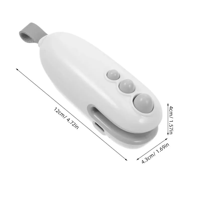 2 In 1 Mini Bag Sealer Cutter Handheld Portable Heat Sealer Machine USB Rechargeable Snack Plastic Bag Vacuum Sealer Kitchen Food Storage Fresh Keeping Tool