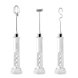 USB Rechargeable Milk Frother Mini Handheld Electric Foam Maker 3 Speed Stainless Steel Whisks for Latte Coffee Cappuccino Hot Chocolate Egg Beater Drink Mixer Blender Kitchen Gadgets Tools Portable Cordless