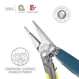 SOG 5 in 1 Aegis MT Mini Portable Multitool Pliers With Precision Cutting Pliers Soft Wire Cutter Tweezers Bottle Opener Ultralight EDC Pocket Gear For Daily Carry Camping Hunting Fishing Emergency Survival Outdoor Utility Multifunctional Hand Tools