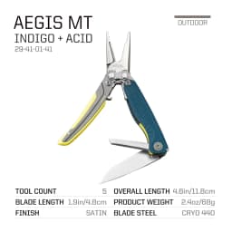 SOG 5 in 1 Aegis MT Mini Portable Multitool Pliers With Precision Cutting Pliers Soft Wire Cutter Tweezers Bottle Opener Ultralight EDC Pocket Gear For Daily Carry Camping Hunting Fishing Emergency Survival Outdoor Utility Multifunctional Hand Tools