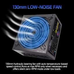 1000W Power Supply 80+ Gold, Full Modular, ATX 3.0 Gaming PSU, 130mm Low Noise Fan, 20+4Pin | 4+4Pin CPU