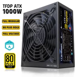 1000W Power Supply 80+ Gold, Full Modular, ATX 3.0 Gaming PSU, 130mm Low Noise Fan, 20+4Pin | 4+4Pin CPU