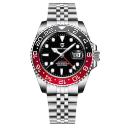 PAGANI DESIGN New 1662 Men Watch GMT Mechanical Wristwatch 40mm Automatic Watch for Men's Stainless Steel Waterproof Watches Man