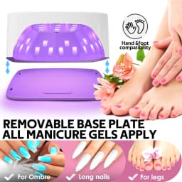 30LEDS Rechargable UV LED Nail Lamp Dryer With HD Display Smart Nail Drying Lamp for Fast Dry Curing All Gel Nail Polish Manicure Tools