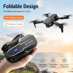 ZNLYRION S101 Foldable RC Drone 4K HD Dual Camera WIFI FPV APP Waypoint Flight Altitude Hold 6-Axis Gyro Quadcopter for Beginners