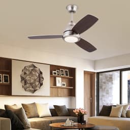 Ceiling Fan Light with Remote Control 3 Fan Blades Ceiling Fan Light Modern LED Ceiling Fan Light 35dB Ceiling Mounted