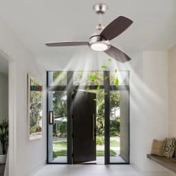 Ceiling Fan Light with Remote Control 3 Fan Blades Ceiling Fan Light Modern LED Ceiling Fan Light 35dB Ceiling Mounted