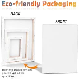 Canvases for Painting with Multi Pack 11x14, 5x7, 8x10, Painting Canvas for Oil and Acrylic Paint