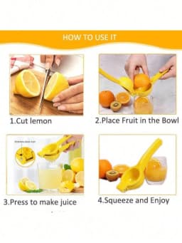 1pc Lemon Squeezer Manual Fruit Juicer Household Kitchen Juice Tool Lemon Squeezer