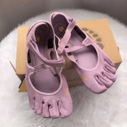 VIB Women's Five Toe Mary Jane Shoes Barefoot Yoga Pilates Shoes Minimalist Non Slip FiveFingers Dance Ballet Barre Training Shoes Indoor Outdoor