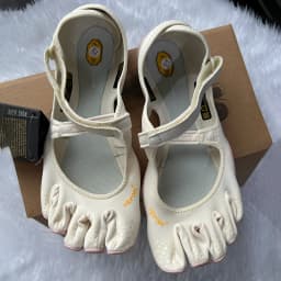 VIB Women's Five Toe Mary Jane Shoes Barefoot Yoga Pilates Shoes Minimalist Non Slip FiveFingers Dance Ballet Barre Training Shoes Indoor Outdoor
