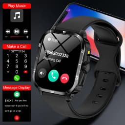 New Full-Touch High-Definition Men'S and Women'S Sports Smartwatch Features ,Wireless Dialing, Answering Calls, Motion Tracking, Music Control. Suitable for Android & Iphone,Christmas/New Year/Birthday Watch Gifts