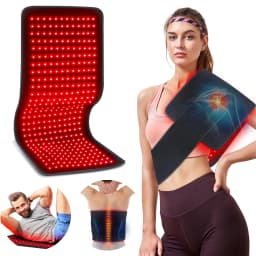 Updated Red Light Therapy Heating Pad for Body Device Cushion Mat Waist Back Shoulder Muscle Pain Relief Relax Infrared Light