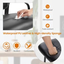 MCQ Waterproof PU Leather Office Chair Ergonomic Thickened Lumbar Support and Durable Steel Structure Chair For Office