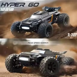 Hyper Go MJX 1:12 12212 Remote Control Car Monster Truck RC Four-Wheel Drive 3S High-Speed Brushless For Adult/Children Toys Gift