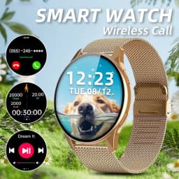 New Smartwatch for Men and Women,Wireless Calling,Multiple Sports Modes,Fitness Tracker, Suitable for IPhone and Android,Silicone Strap, ,Unisex, Ideal As A Gift