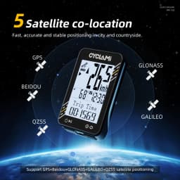 CYCLAMI Bicycle GPS Computer Multi-Language 2.4 inch IPX7 Odometer Female Riders Speed Meter Cyclists