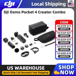 DJI Osmo Pocket 4 Creator Combo 1″ CMOS Pocket Gimbal Camera