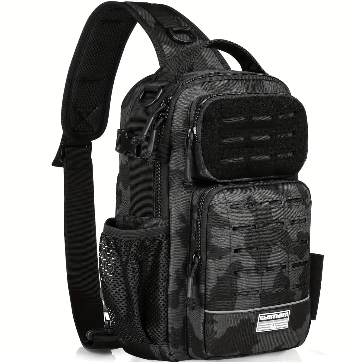 Fishing Backpack Tackle Sling Bag -Lightweight Sling Tackle Storage Bag- Fishing Backpack with Rod Holder gifts