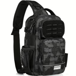 Fishing Backpack Tackle Sling Bag -Lightweight Sling Tackle Storage Bag- Fishing Backpack with Rod Holder gifts