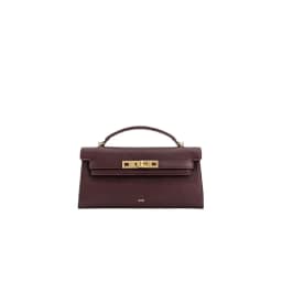 JW PEI Noor Mini Leather Top Handle Handbag Women's Crocodile Embossed Crossbody Purse Elegant Luxury Style Satchel Shoulder Bag