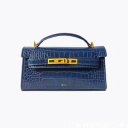JW PEI Noor Mini Leather Top Handle Handbag Women's Crocodile Embossed Crossbody Purse Elegant Luxury Style Satchel Shoulder Bag