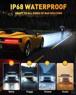 Termitor D3S Light Bulbs – 80,000LM 6500K Cool White, IP68 Waterproof, 1:1 OEM Direct Fit, Long-Lasting Durability, 1000% Brighter for Fog Light Use, Pack of 2