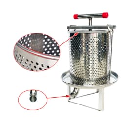 Premium Stainless Steel Honey Press - Manual Beekeeping Tool For Easy Honey & Wax Extraction, No Batteries Required