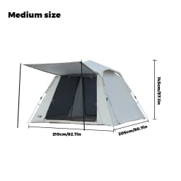 PAKICETUS 1-3 Person Pop Up Camping Tent, 60s Quick Setup, Double Doors, Spacious Interior, Upgraded Ventilation, Portable Carry Bag for Outdoor Backpacking Car Camping