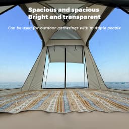 PAKICETUS 1-3 Person Pop Up Camping Tent, 60s Quick Setup, Double Doors, Spacious Interior, Upgraded Ventilation, Portable Carry Bag for Outdoor Backpacking Car Camping